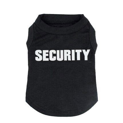 BINGPET Security Dog Shirt Clothes for Pet Puppy Tee Shirts Dogs Costumes Cat Tank Top Vest-XXXL