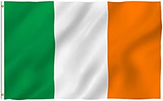 Anley Fly Breeze 3x5 Foot Ireland Flag - Vivid Color and Fade Proof - Canvas Header and Double Stitched - Irish National Flags Polyester with Brass Grommets 3 X 5 Ft