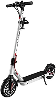 Swagtron App-Enabled Swagger 5 Boost Commuter Electric Scooter with Upgraded 300W Motor and 1-Click Quick Folding | Reach Max. Speeds up to 18 MPH with Enhanced Battery for Extended Rides (Silver)