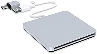 External CD DVD Drive, VersionTECH. USB C Type-c Ultra Slim Portable CD DVD RW DVD CD ROM Burner Writer Superdrive with High Speed Data Transfer Compatible with Mac MacBook Pro Air iMac Laptop