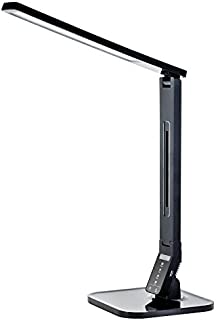 Tenergy 11W Dimmable Desk Lamp with USB Charging Port, LED Adjustable Lighting for Reading, 5 Brightness Levels 4 Light Colors Table Light