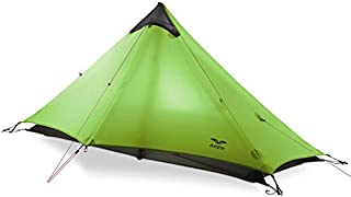 MIER Ultralight Tent 3-Season Backpacking Tent for 1-Person or 2-Person Camping, Trekking, Kayaking, Climbing, Hiking (Trekking Pole is NOT Included), Green, 1-Person