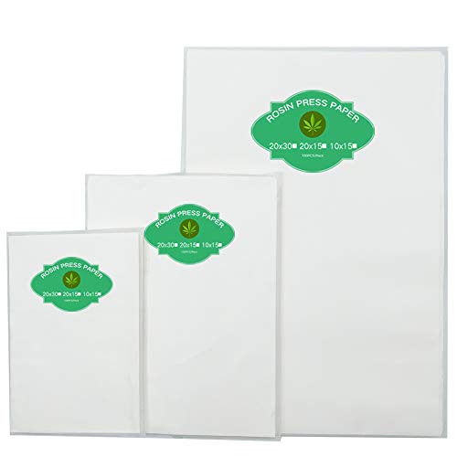 Pre-Cut Parchment Paper for Heating Press - Slick Silicone Coating on Double Sides-100 Sheet Pack (8