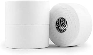 (3 Pack) White Athletic Sports Tape VERY Strong EASY Tear NO Sticky Residue BEST TAPE for Athlete & Medical Trainers. PERFECT on bat, Lacrosse / Hockey stick, Lifters, Climbers & Boxing