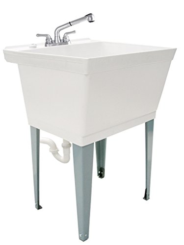 LDR Industries 040 6000 Complete 19 gal Laundry Utility Tub with Pull Out Faucet