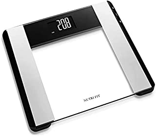 NUTRI FIT Body Weight Scale Digital BMI Bathroom Scale High for Multi Users, Precision 0.1lb with Large Buttons/Large 3.6'' Display/400 Pounds(lb) Max