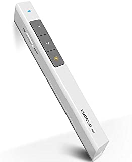 KNORVAY N26 Wireless Presenter with Laser Pointer 300 FT, 2.4GHz Presentation Clicker for Powerpoint Presentation, PPT Powerpoint Clicker for Presentation Remote Google Slide Clicker