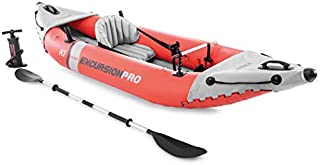 Intex 68303EP Excursion Pro Single Person Inflatable Vinyl Fishing Kayak Set