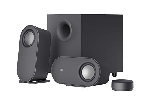 Logitech Z407 Bluetooth Computer Speakers with Subwoofer and Wireless Control, Immersive Sound, Premium Audio with Multiple Inputs, USB Speakers