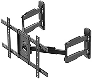 Monoprice Cornerstone Series Full-Motion Articulating TV Wall Mount Bracket - for TVs 37in to 70in Max Weight 99lbs VESA Patterns Up to 600x400 Rotating Black