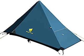 GEERTOP Lightweight 1 Person 4 Season Tent for Backpacking Waterproof Single Person Camping Tent for Outdoor Travel Hiking Mountaineering - Easy to Set