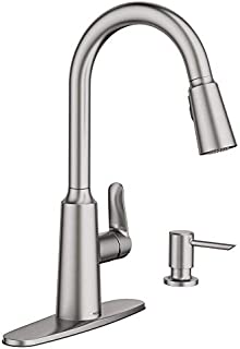 Moen 87028SRS Edwyn Spot Resist Sta Inless 1Handle Deck Mount Pulldown Kitchen Faucet, Stainless Steel