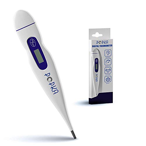 POPKA Basal Body Thermometer - Waterproof, Highly Accurate 1/100th Degree Digital Thermometer for Tracking Ovulation - Digital Basal Thermometer