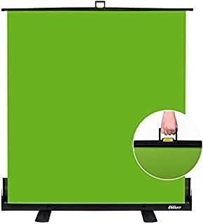 Emart Green Screen, Collapsible Chromakey Panel for Photo Backdrop Video Studio, Portable Pull Up Wrinkle-Resistant Greenscreen Background, Auto-Locking Air Cushion Frame, Solid Safety Aluminium Base