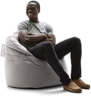 Big Joe Stack Chair, Stone Plush Bean Bag