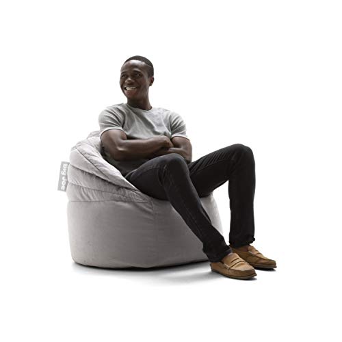 Big Joe Stack Chair, Stone Plush Bean Bag