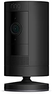 Ring Stick Up Cam Battery HD security camera with custom privacy controls, Simple setup, Works with Alexa - Black