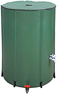 LIVINGPAL 100 Gallon Foldable Rain Barrel, Collapsible Tank Water Storage Container Water Collector with Spigot Filter