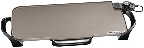 Presto Ceramic 22-inch Electric Griddle with removable handles, One Size, Black