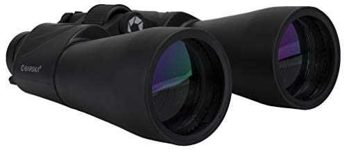 BARSKA Escape Porro 10-30x60 Zoom Binoculars (Green Lens) (AB11050) , Black