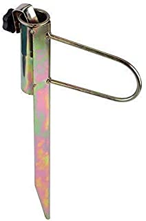 Yosoo Beach Umbrella Anchor, 16.5 Inch Heavy Duty Metal Stand Holder Anchor Stake, Adjustable Sand Anchor for Pole Diameter 1.1-1.26 Inch Umbrella, Fishing Rod, Flag (Golden)