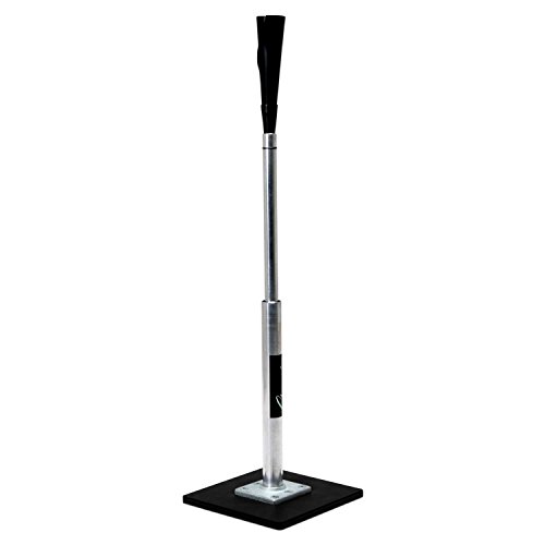 Champion Sports Steel and Aluminum Stem with Rubber Cone Pro Baseball Tee Adjustable Practice Tee with High Density Base