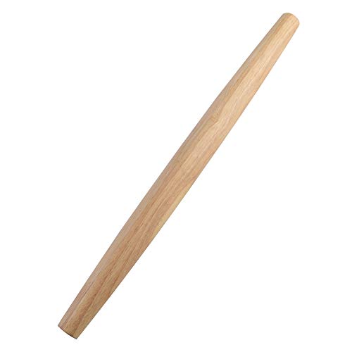 French Rolling Pin (17 Inches) WoodenRoll Pin for Fondant, Pie Crust, Cookie, Pastry, Dough Tapered Design & Smooth Construction - Essential Kitchen Utensil