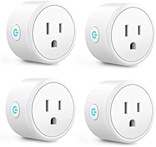 Alexa Smart Plugs - Aoycocr Mini WIFI Smart Socket Switch Works With Alexa Echo Google Home, Remote Control Smart Outlet with Timer Function, No Hub Required, ETL/FCC Listed 4 Pack Only 2.4GHz Network