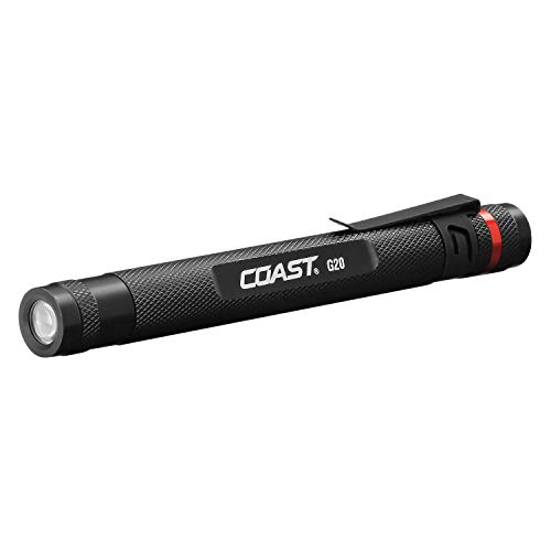 COAST G20 Inspection Beam LED Penlight with Adjustable Pocket Clip and Consistent Edge-To-Edge Brightness,