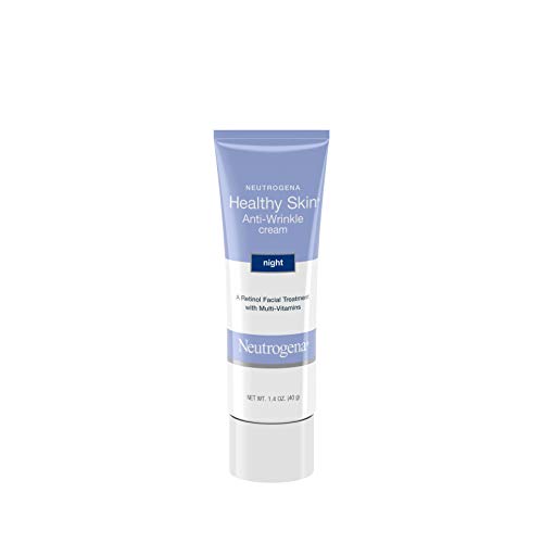 Neutrogena Healthy Skin Anti-Wrinkle Retinol Night Cream with Vitamin E and Vitamin B5 - Night Moisturizer Cream with Retinol, Vitamin E, Vitamin B5, Glycerin, 1.4 oz