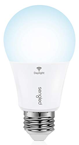 Sengled Smart Light Bulb, WiFi Light Bulbs No Hub Required, Smart Bulbs that Work with Alexa, Google Home, Smart LED Light A19 Daylight (5000K), 800LM 60W Equivalent, 1 Pack