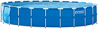 Intex 28261CA 24 Foot x 52 Inch Ultra XTR Frame Round Above Ground Swimming Pool Set with Liner, Ladder, Cartridge Filter Pump, Ground Cloth, and Pool Cover