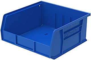 Akro-Mils 30235 AkroBins Plastic Storage Bin Hanging Stacking Containers, (11-Inch x 11-Inch x 5-Inch), Blue, (6-Pack)