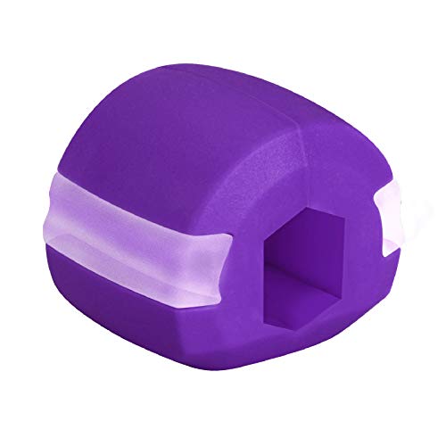 Jaw Exerciser- Jaw Exerciser for Men&Women to Slim and Define Jaw&Neck and Face Jaw Exercise Ball Make Face Lift Chin Slimming(purple)