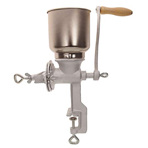 Home Use Hand Cranking Operation Grain Grinder Silver Grain Grinders Mill Machine for Home Use for Wheat Flour Grains, Commercial Machine