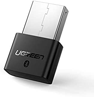 UGREEN USB Bluetooth 4.0 Adapter Nano USB Wireless Dongle Plug and Play for Win 10 8 Support Win 7 Vista Laptop Desktop to Bluetooth Headphone Speaker Keyboard Mouse Game Controller