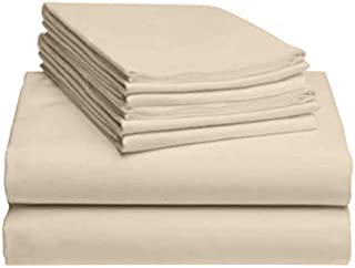 LuxClub 6 PC Sheet Set Bamboo Sheets Deep Pockets 18