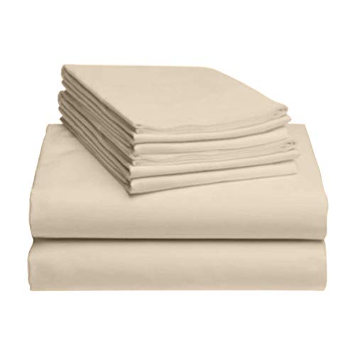 LuxClub 6 PC Sheet Set Bamboo Sheets Deep Pockets 18