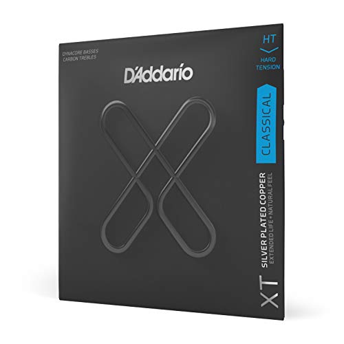 D'Addario XT Dynacore Carbon Classical Guitar Strings, Hard Tension