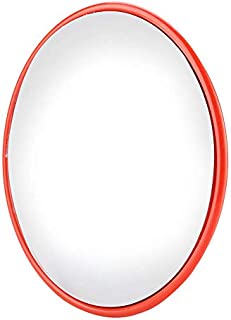 Outdoor Corner Mirror Wide Angle Curved Safety Mirror Safety Convex Mirror for Driveway Round Mirror Blind Spot Mirror with Mounting Bracket for Road Garage Shop Parking Lot Corners