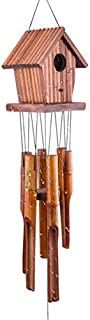 WOODMUSIC Wind Chime, 35'' Bamboo Wooden Birdhouse Wind Chimes for Ourdoor & Indoor,Garden, Yark,Patio and Home Décor