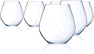 Chef & Sommelier Domaine 19.5 Ounce Stemless Red Wine Glass, Set of 6, Clear