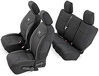 Rough Country Neoprene Seat Covers | (fits) 2008-2010 Jeep Wrangler JK 4DR | 1st/2nd Row/Water Resistant | | 91002A