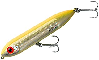 Heddon Super Spook Topwater Fishing Lure for Saltwater and Freshwater, Bone/Silver, Super Spook (7/8 oz)