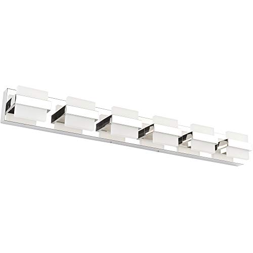 SOLFART Modern 6 Lights White Light for LED Bathroom Vanity Lights Over Mirror Wall Light Fixture