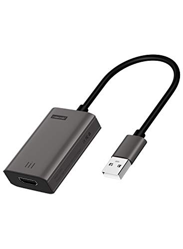 USB to HDMI Adapter, Lemorele USB to HDMI Cable Support 1080p Compatible with Windows 10/8.1/8/7, Mac OS, Black