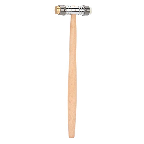 Jewelry Hammer,MultiFunctional Hammer,Tool Non Slip Hammer,Wooden Handle,Alloy+Plastic+Wood,Watch Repair Accessories,Suitable for Watchmakers,Professionals and Non-Professionals