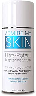 Dark Spot Corrector Remover for Face Melasma Treatment Fade Cream with Kojic Acid Vitamin C, Salicylic Acid, Azelaic Acid, Lactic Acid Peel (1oz)