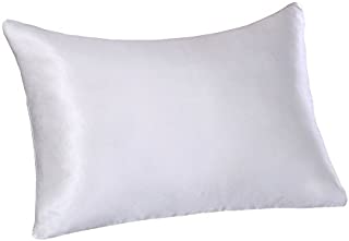 Tim & Tina 22 Momme 100% Pure Mulberry Luxury Silk Pillowcase, Good for Skin and Hair, Facial Beauty (Standard, Ivory)