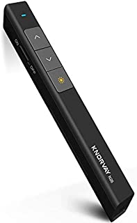 KNORVAY/NORWII N26 300FT Presentation Clicker Wireless Presenter Remote PowerPoint Clicker Presentation Remote, 2.4GHz Presentation Pointer Presenter PPT Clicker for Mac, Keynote, Laptop, Google Slide